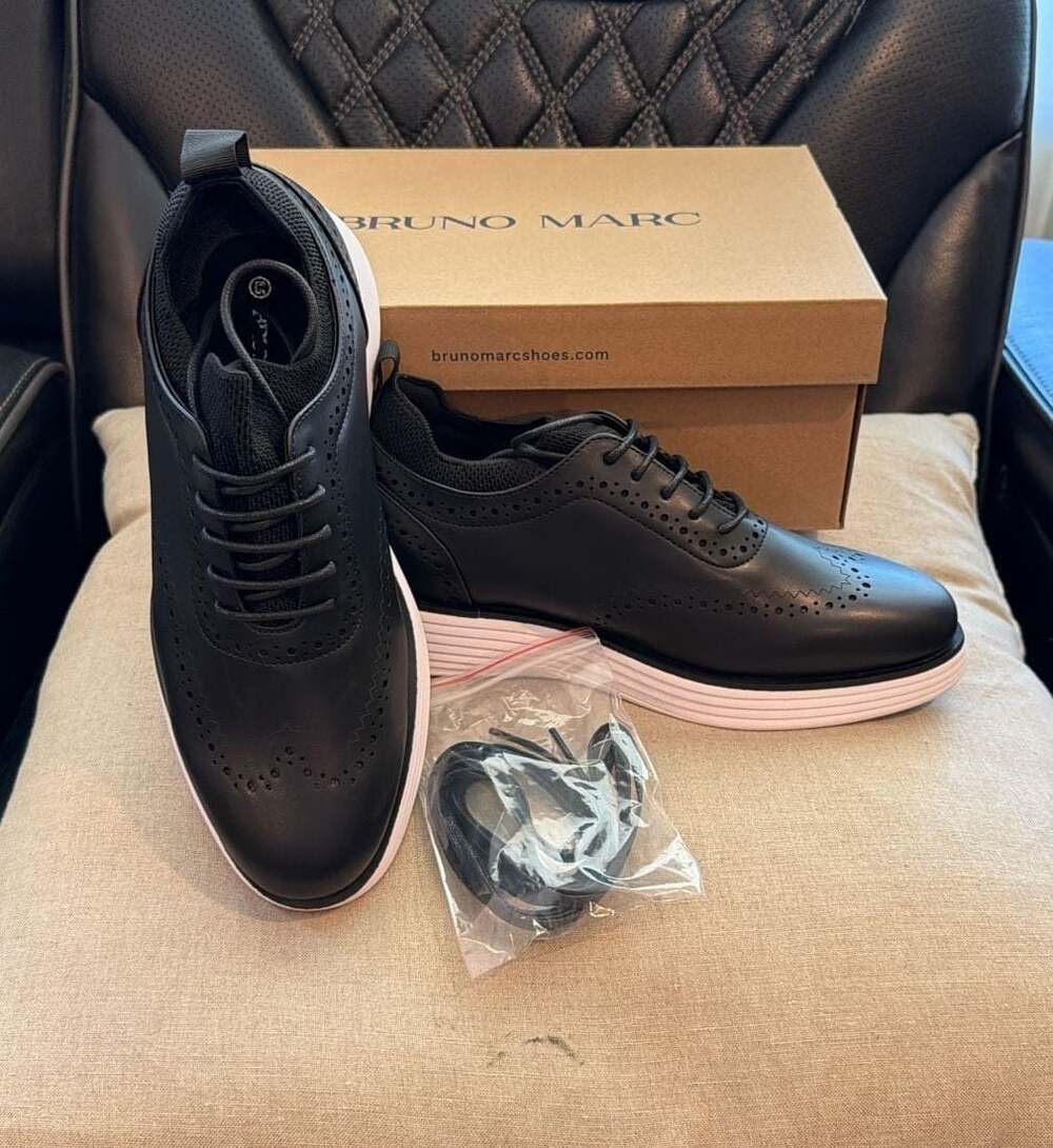 Bruno Marc Men's SBOX2326M JIWHNFER Wingtip Oxford Sneakers
